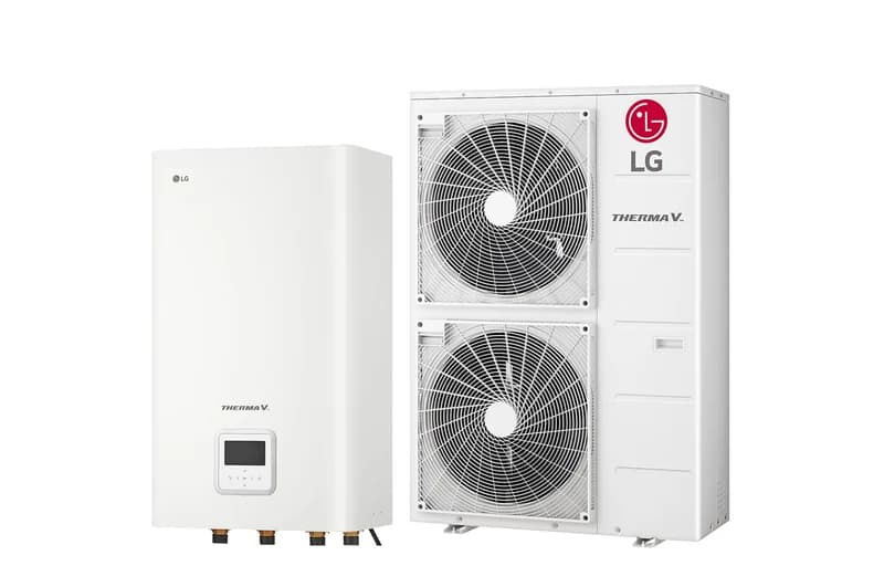 LG THERMA V R32 Hydrosplit · HU121MRB · R32 Hydrosplit · hydraulische Verbindung